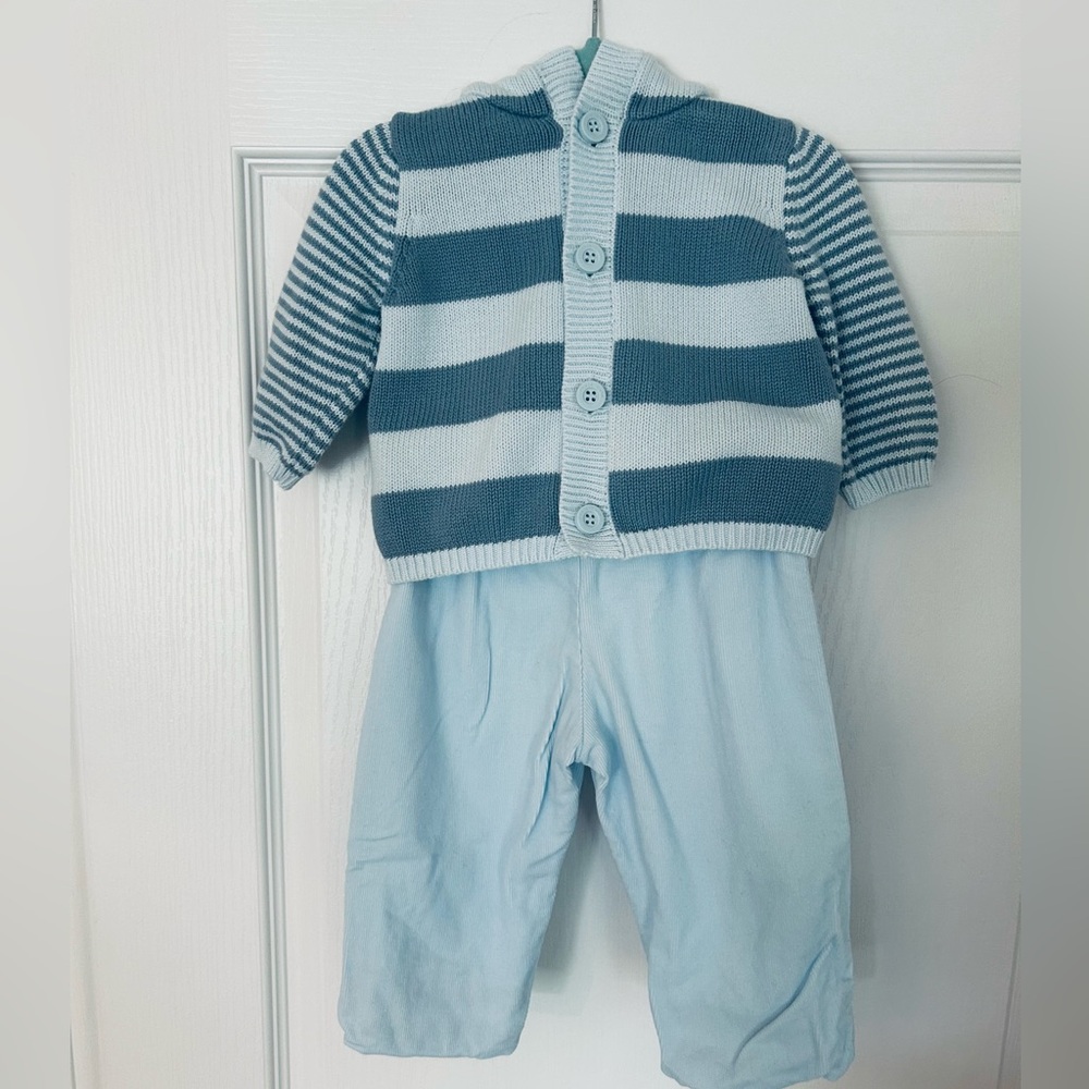 Marks & Spencer Blue Baby Set Sz. 3-6m